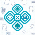 三亿棋牌页脚logo，展示品牌标识与英文名称